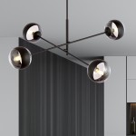 LAMPA SUFITOWA LINEAR 4-PUNKTOWA CZARNA/STRIPE EMIBIG