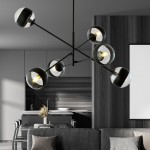 LAMPA SUFITOWA LINEAR 6-PUNKTOWA CZARNA/STRIPE EMIBIG