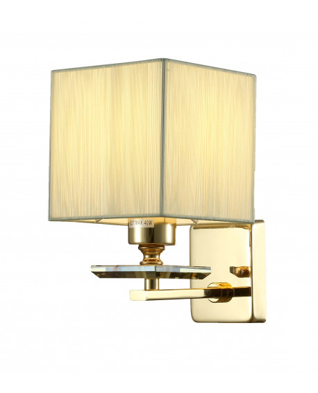 LAMPA ŚCIENNA KINKIET ZŁOTY LINIANO W1