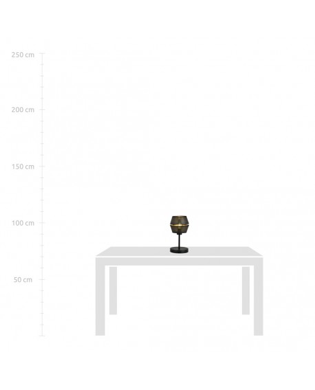 LAMPA BIURKOWA STOŁOWA MALIA LN CZARNA/ZŁOTA EMIBIG