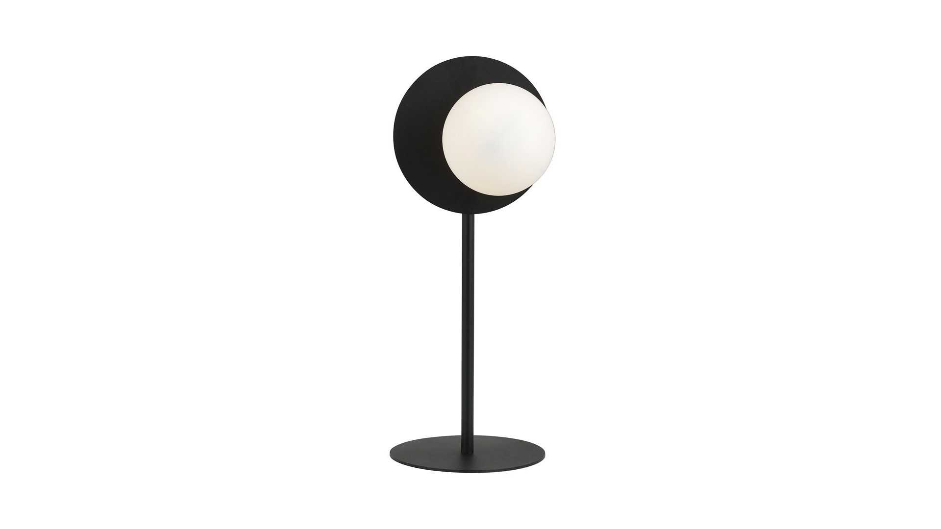 LAMPA BIURKOWA STOŁOWA OSLO LN CZARNA/BIAŁA KULA EMIBIG