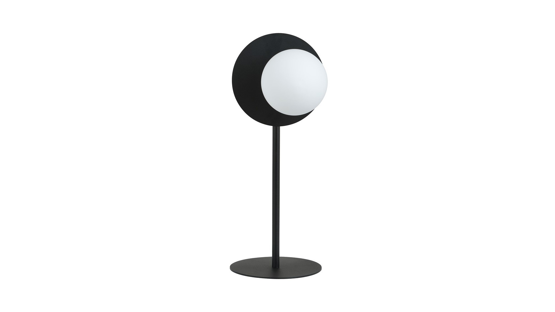 LAMPA BIURKOWA STOŁOWA OSLO LN CZARNA/BIAŁA KULA EMIBIG