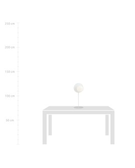 LAMPA BIURKOWA STOŁOWA OSLO LN BIAŁA/BIAŁA KULA EMIBIG