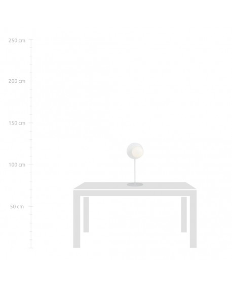 LAMPA BIURKOWA STOŁOWA OSLO LN BIAŁA/BIAŁA KULA EMIBIG