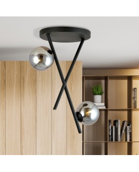 LAMPA SUFITOWA RIVER 2-PUNKTOWA GRAFITOWA EMIBIG