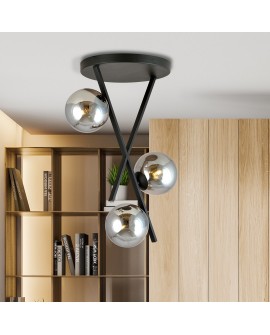 LAMPA SUFITOWA RIVER 3-PUNKTOWA GRAFITOWA EMIBIG