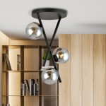 LAMPA SUFITOWA RIVER 3-PUNKTOWA GRAFITOWA EMIBIG