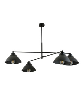 LAMPA SUFITOWA MAVERICK 4-PUNKTOWA CZARNA EMIBIG