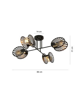 LAMPA SUFITOWA TALIA 4-PUNKTOWA EMIBIG