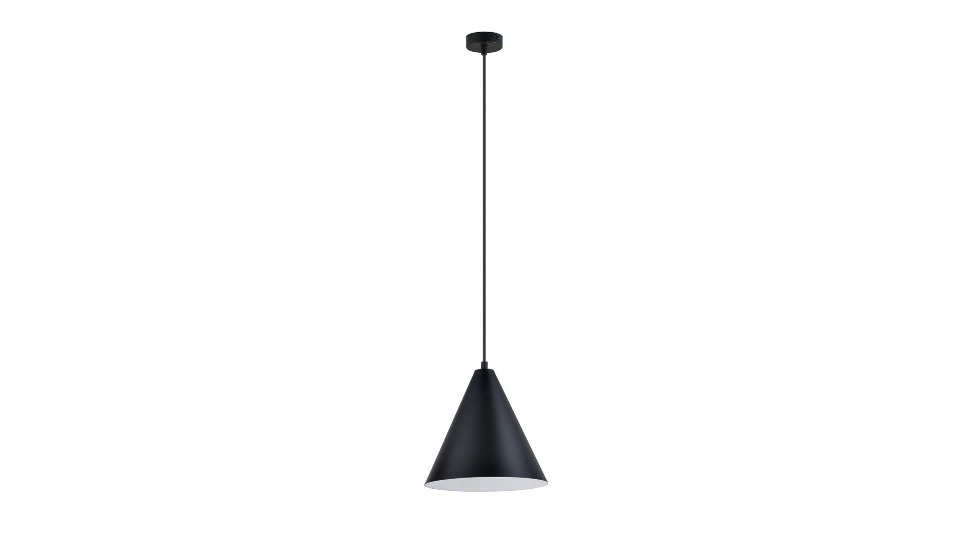 LAMPA WISZĄCA REBEL 1 CZARNA BIAŁA EMIBIG