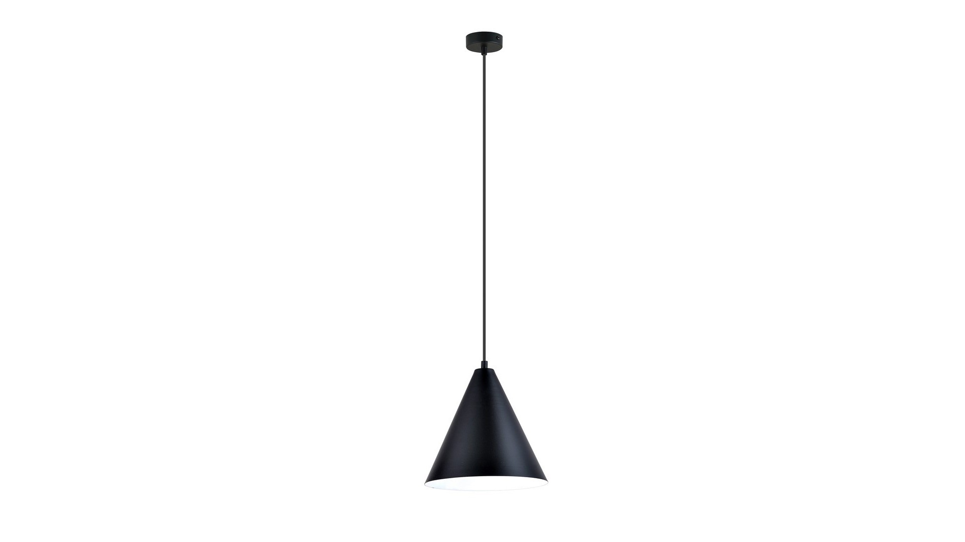 LAMPA WISZĄCA REBEL 1 CZARNA BIAŁA EMIBIG