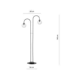 LAMPA PODŁOGOWA STOJĄCA ARCHI LP2 BL TRANSPARENT EMIBIG