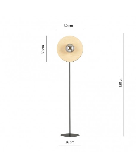 LAMPA PODŁOGOWA STOJĄCA SOHO LP1 GRAFIT EMIBIG