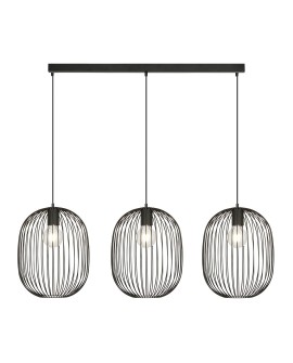 LAMPA WISZĄCA ONYX 3 CZARNA EMIBIG