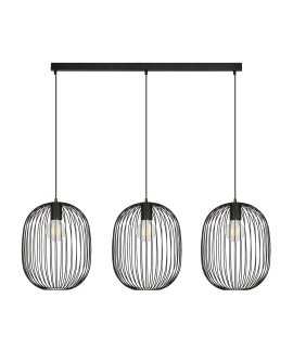 LAMPA WISZĄCA ONYX 3 CZARNA EMIBIG