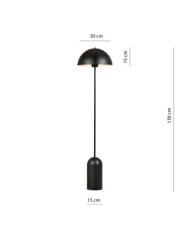 LAMPA PODŁOGOWA STOJĄCA KAVA LP1 CZARNA EMIBIG