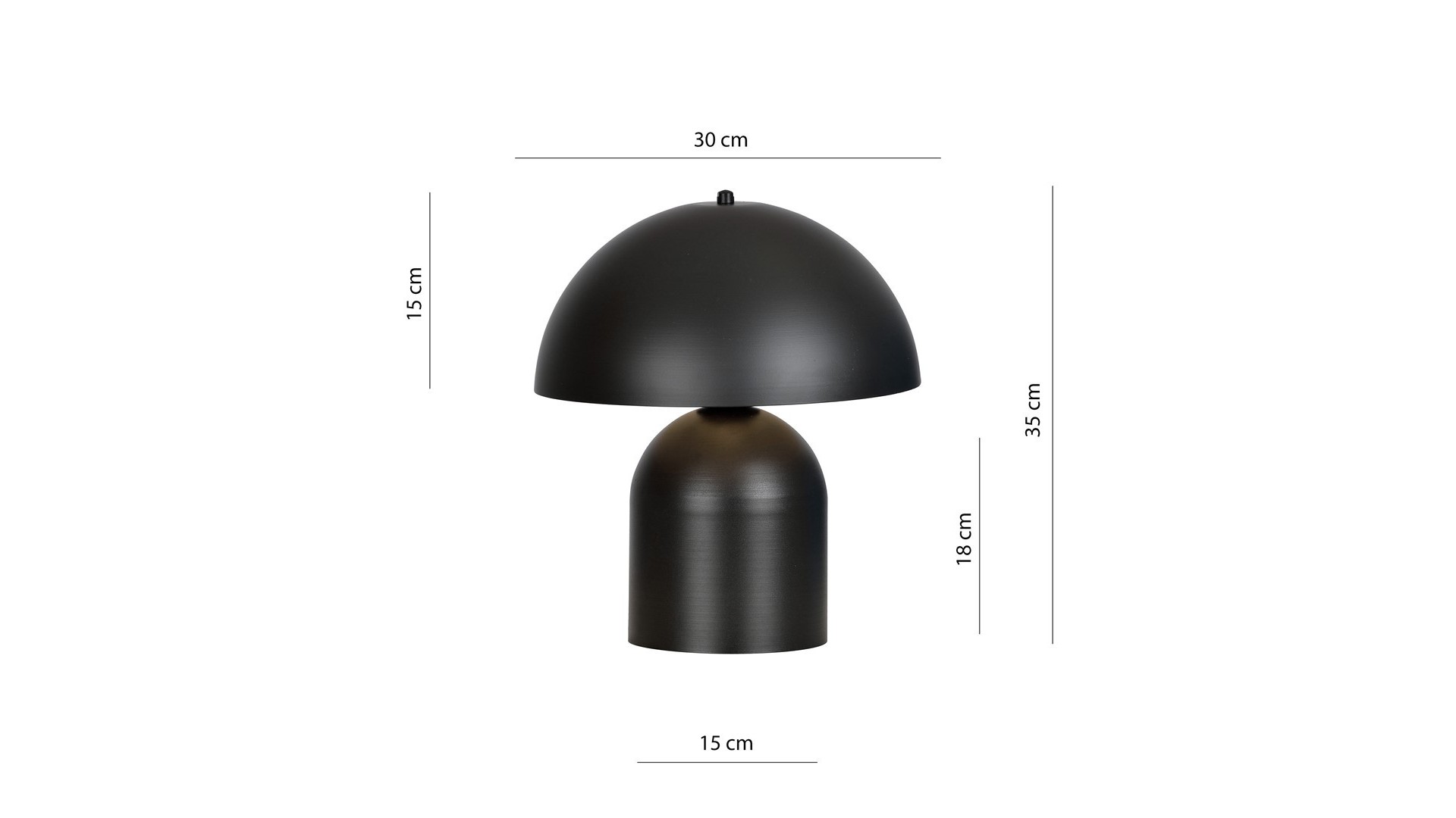 LAMPA BIURKOWA STOŁOWA KAVA LN1 CZARNA EMIBIG