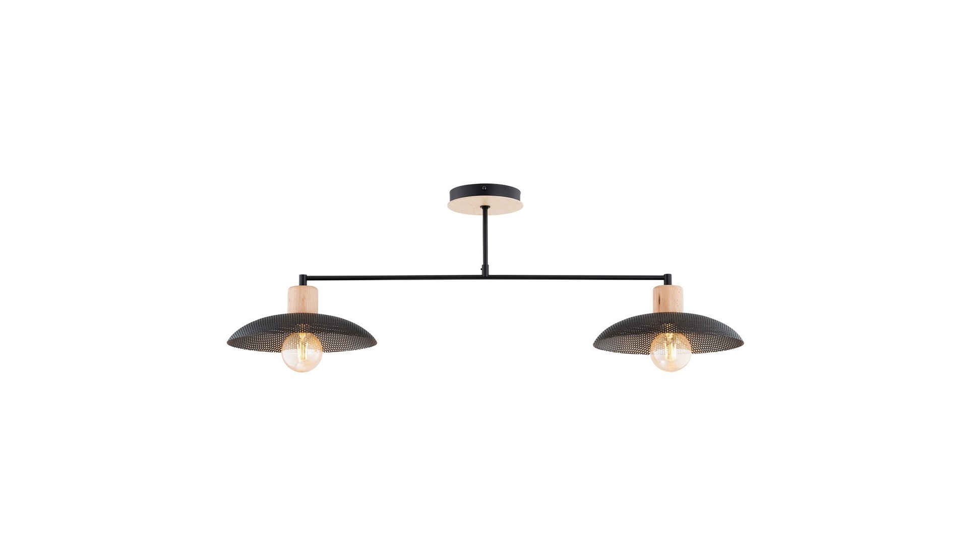 LAMPA SUFITOWA KOBE 2-PUNKTOWA CZARNA EMIBIG