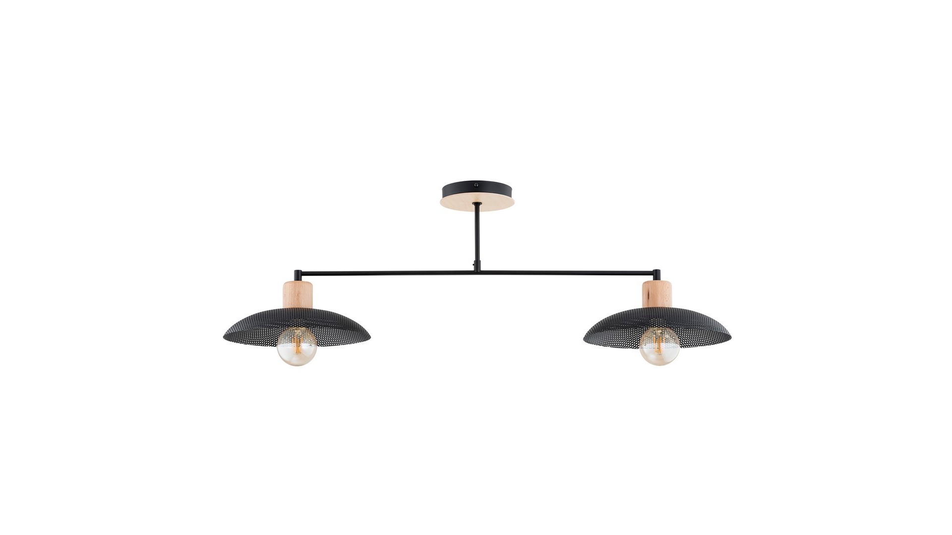 LAMPA SUFITOWA KOBE 2-PUNKTOWA CZARNA EMIBIG