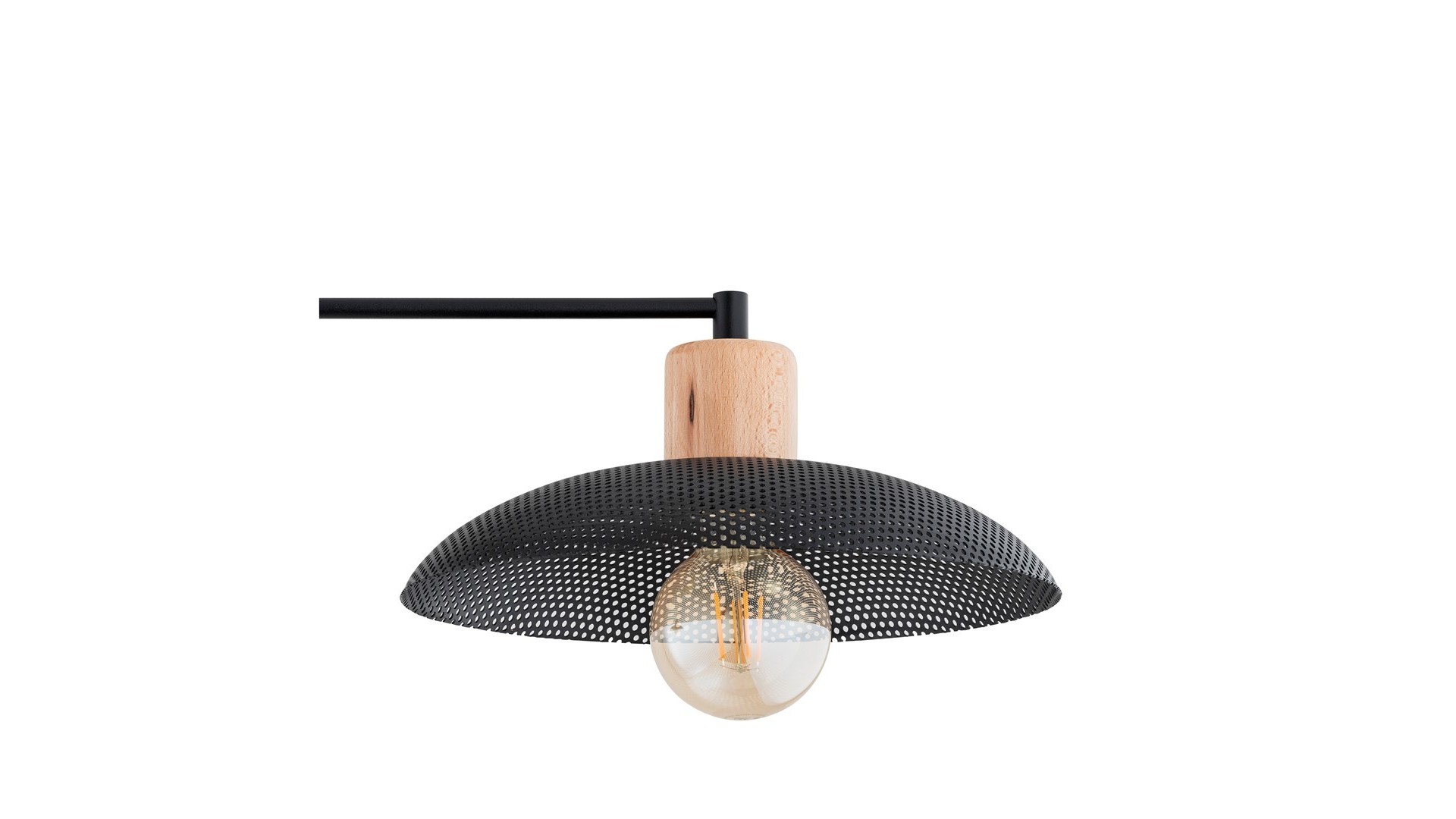 LAMPA SUFITOWA KOBE 2-PUNKTOWA CZARNA EMIBIG