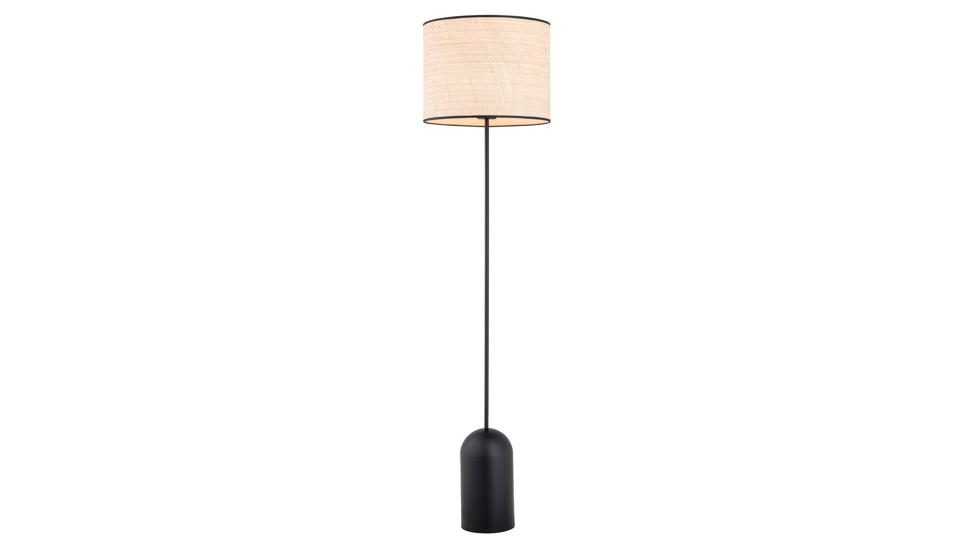 LAMPA PODŁOGOWA STOJĄCA ASPEN LP1 CZARNA/RATTANOWA EMIBIG