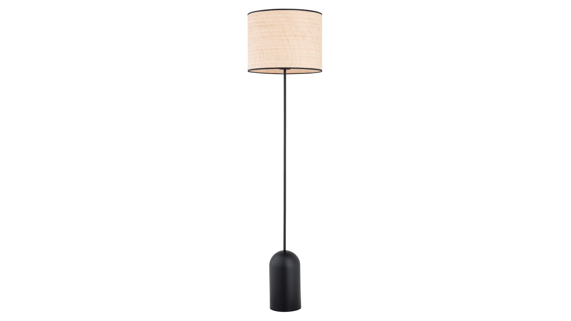 LAMPA PODŁOGOWA STOJĄCA ASPEN LP1 CZARNA/RATTANOWA EMIBIG