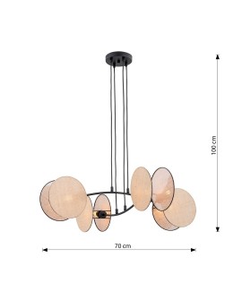 LAMPA WISZĄCA MOTIF 4 NATURAL EMIBIG