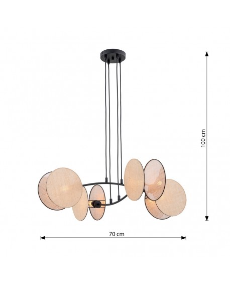 LAMPA WISZĄCA MOTIF 4 NATURAL EMIBIG