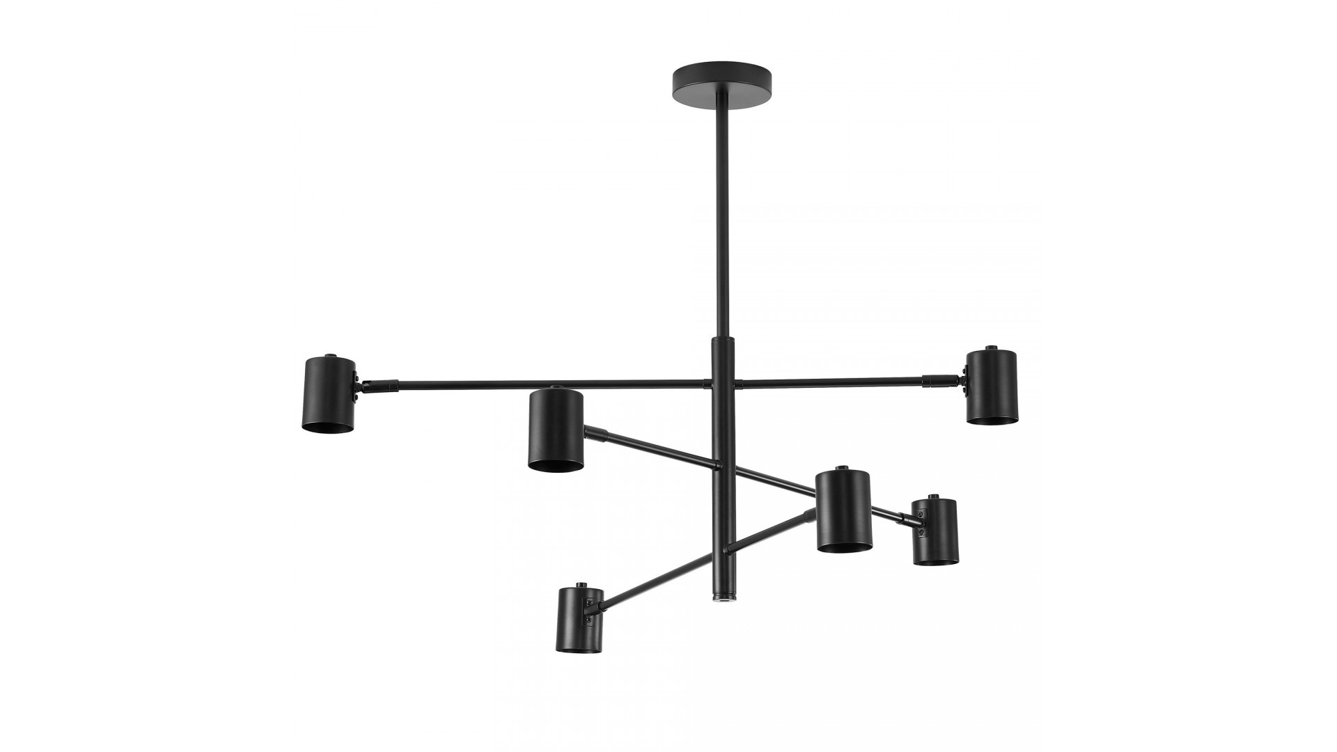 lampa sufitowa wisząca nowoczesna czarna dora w6 lampit – ujęcie frontalne