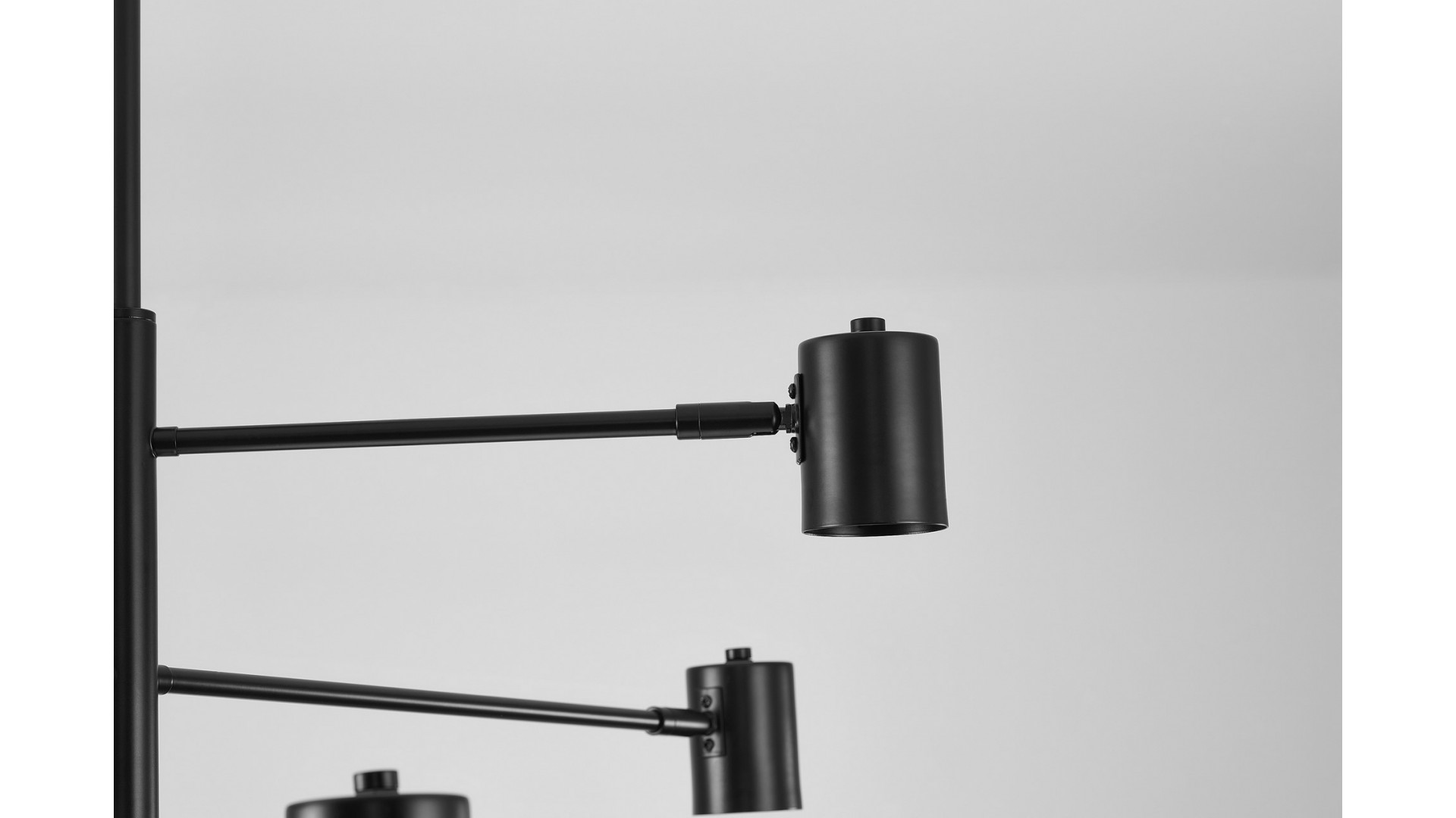 lampa wisząca czarna dora w6 – ramię boczne konstrukcji