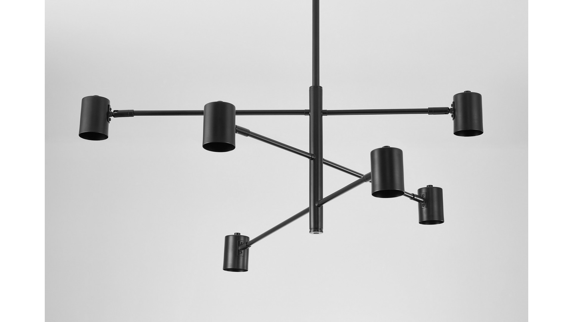 lampa sufitowa wisząca czarna dora w6 lampit – widok z przodu