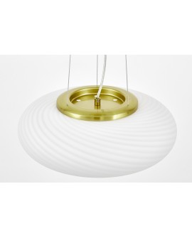 LAMPA WISZĄCA SUFITOWA NOWOCZESNA BIAŁO-ZŁOTA MONARTE D38 LUMINA DECO