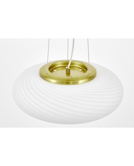 LAMPA WISZĄCA SUFITOWA NOWOCZESNA BIAŁO-ZŁOTA MONARTE D38 LUMINA DECO