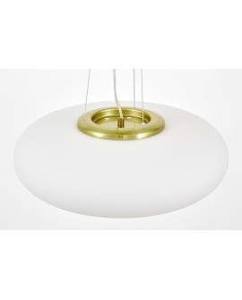 LAMPA WISZĄCA SUFITOWA NOWOCZESNA BIAŁO-ZŁOTA BIANTE D48 LUMINA DECO