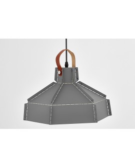 LAMPA WISZĄCA SUFITOWA LOFT SZARA DONA W1 LUMINA DECO