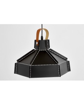 LAMPA WISZĄCA SUFITOWA LOFT CZARNA DONA W1 LUMINA DECO