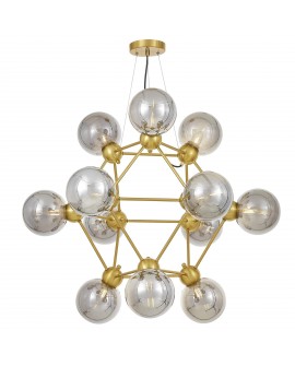 LAMPA WISZĄCA NOWOCZESNA ZŁOTO SZCZOTKOWANE ZODIAK NEO