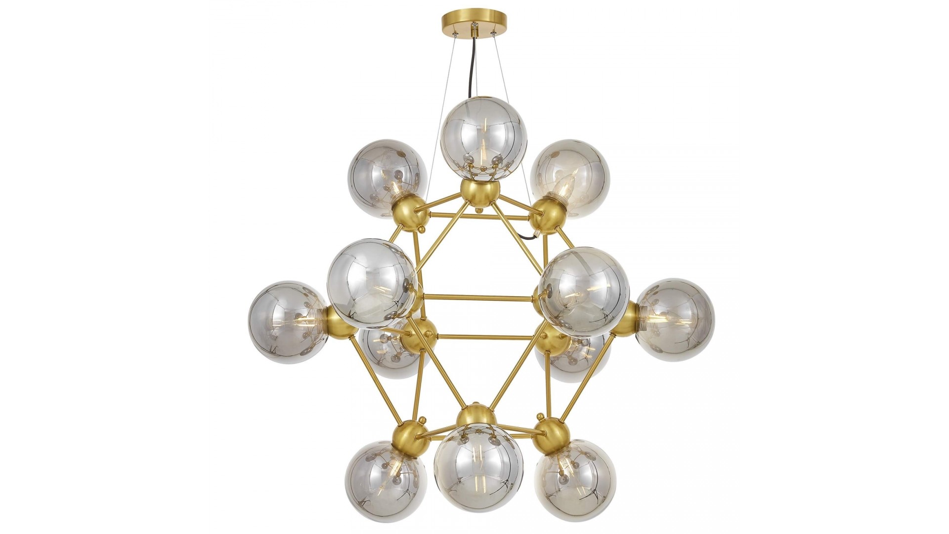LAMPA WISZĄCA NOWOCZESNA ZŁOTO SZCZOTKOWANE ZODIAK NEO LUMINA DECO