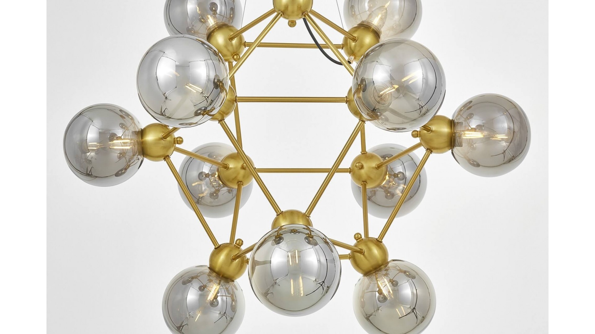 LAMPA WISZĄCA NOWOCZESNA ZŁOTO SZCZOTKOWANE ZODIAK NEO LUMINA DECO