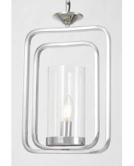 LAMPA WISZĄCA NOWOCZESNA LOFT CHROMOWANA BENTON W1 LUMINA DECO