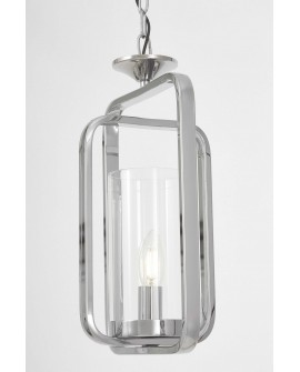 LAMPA WISZĄCA NOWOCZESNA LOFT CHROMOWANA BENTON W1 LUMINA DECO