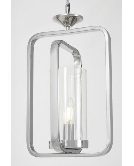 LAMPA WISZĄCA NOWOCZESNA LOFT CHROMOWANA BENTON W1 LUMINA DECO