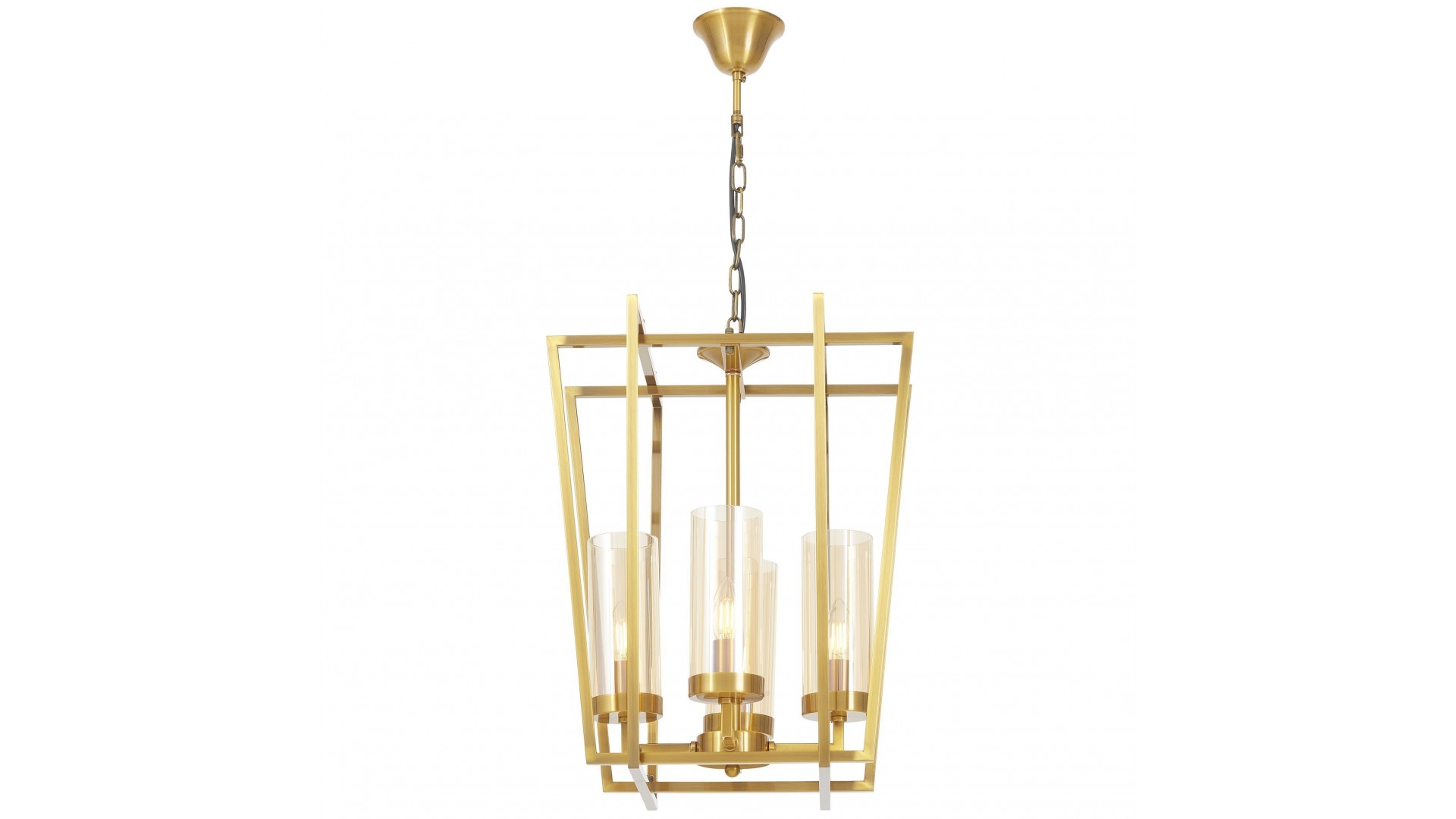 LAMPA WISZĄCA NOWOCZESNA ZŁOTA ARES W4 LUMINA DECO
