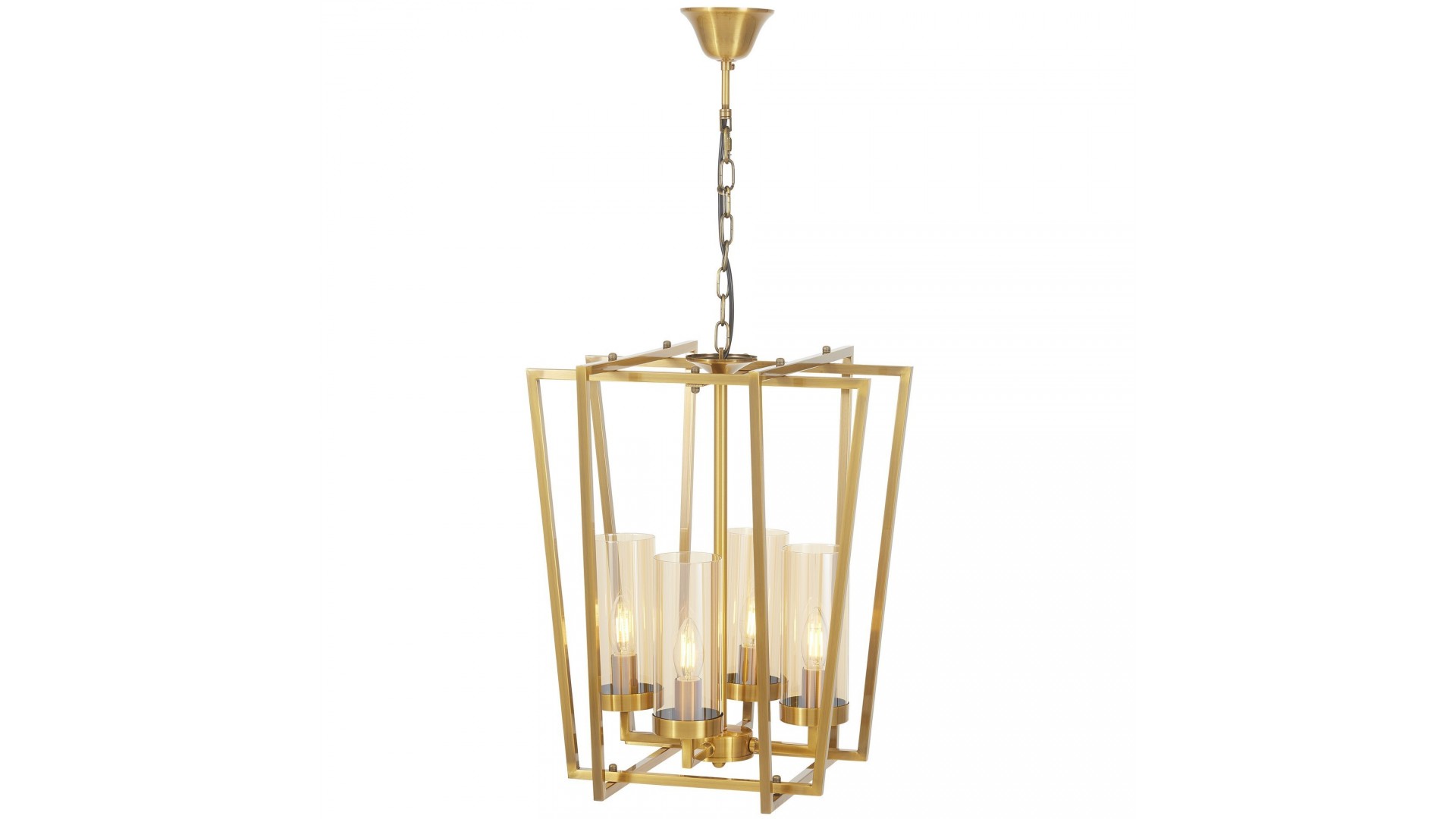 LAMPA WISZĄCA NOWOCZESNA ZŁOTA ARES W4 LUMINA DECO