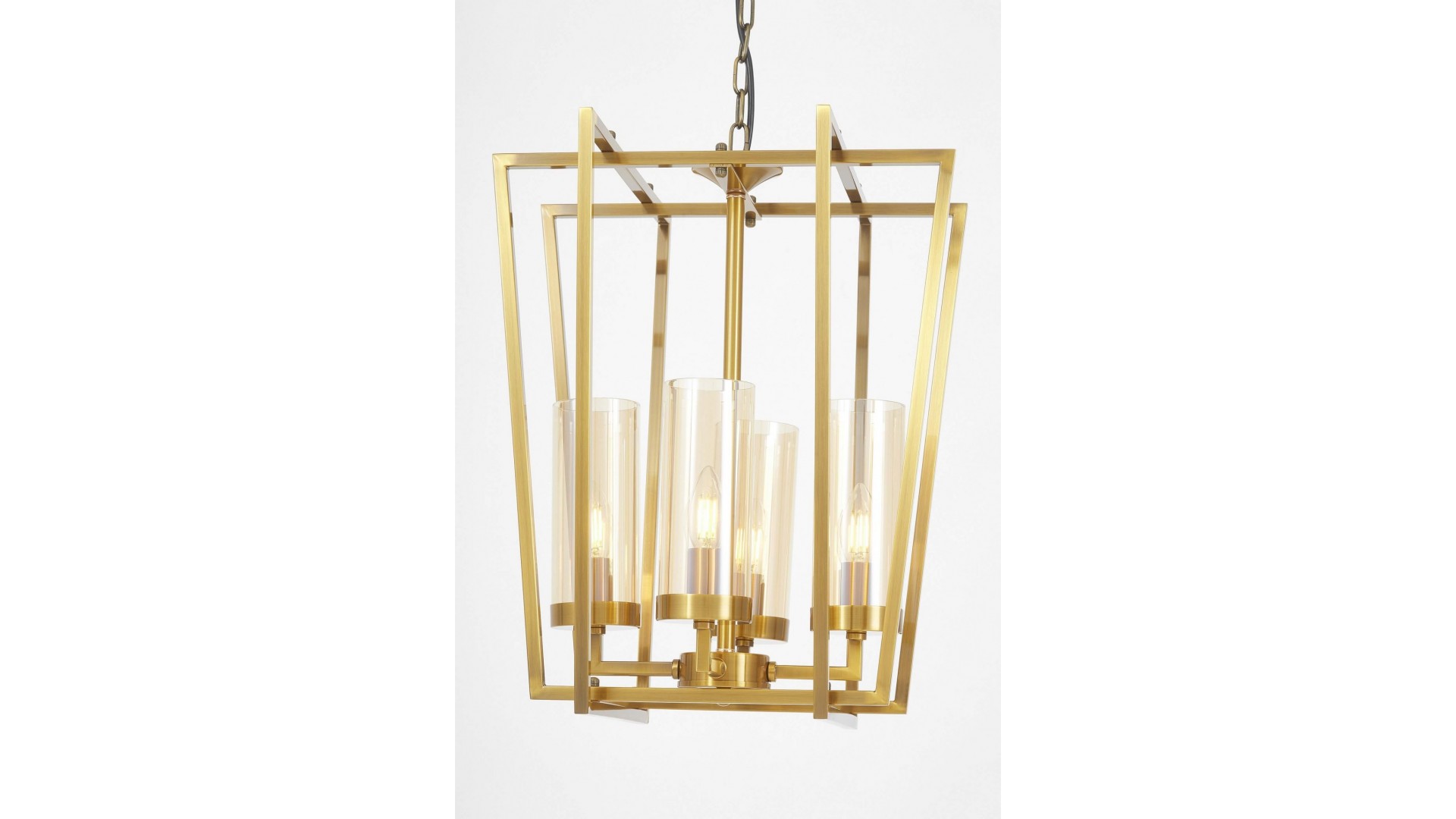 LAMPA WISZĄCA NOWOCZESNA ZŁOTA ARES W4 LUMINA DECO