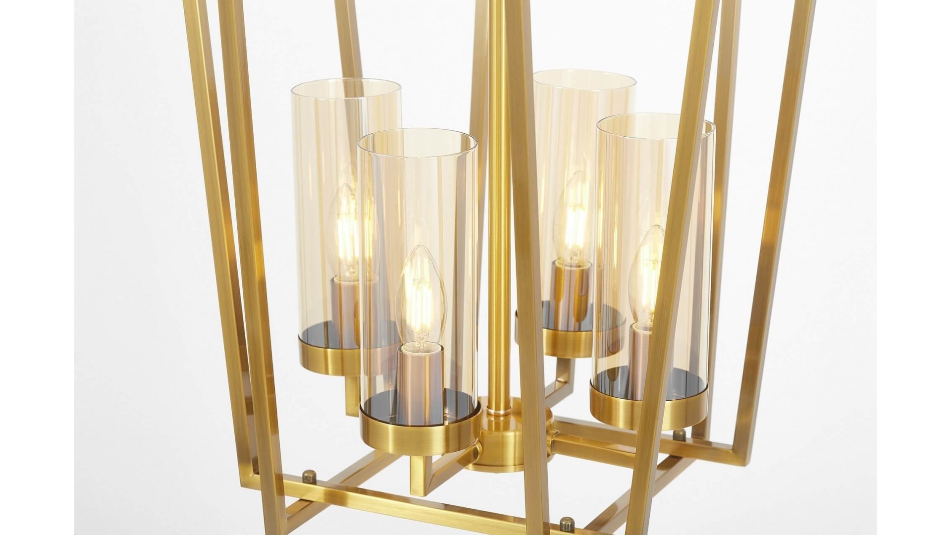 LAMPA WISZĄCA NOWOCZESNA ZŁOTA ARES W4 LUMINA DECO
