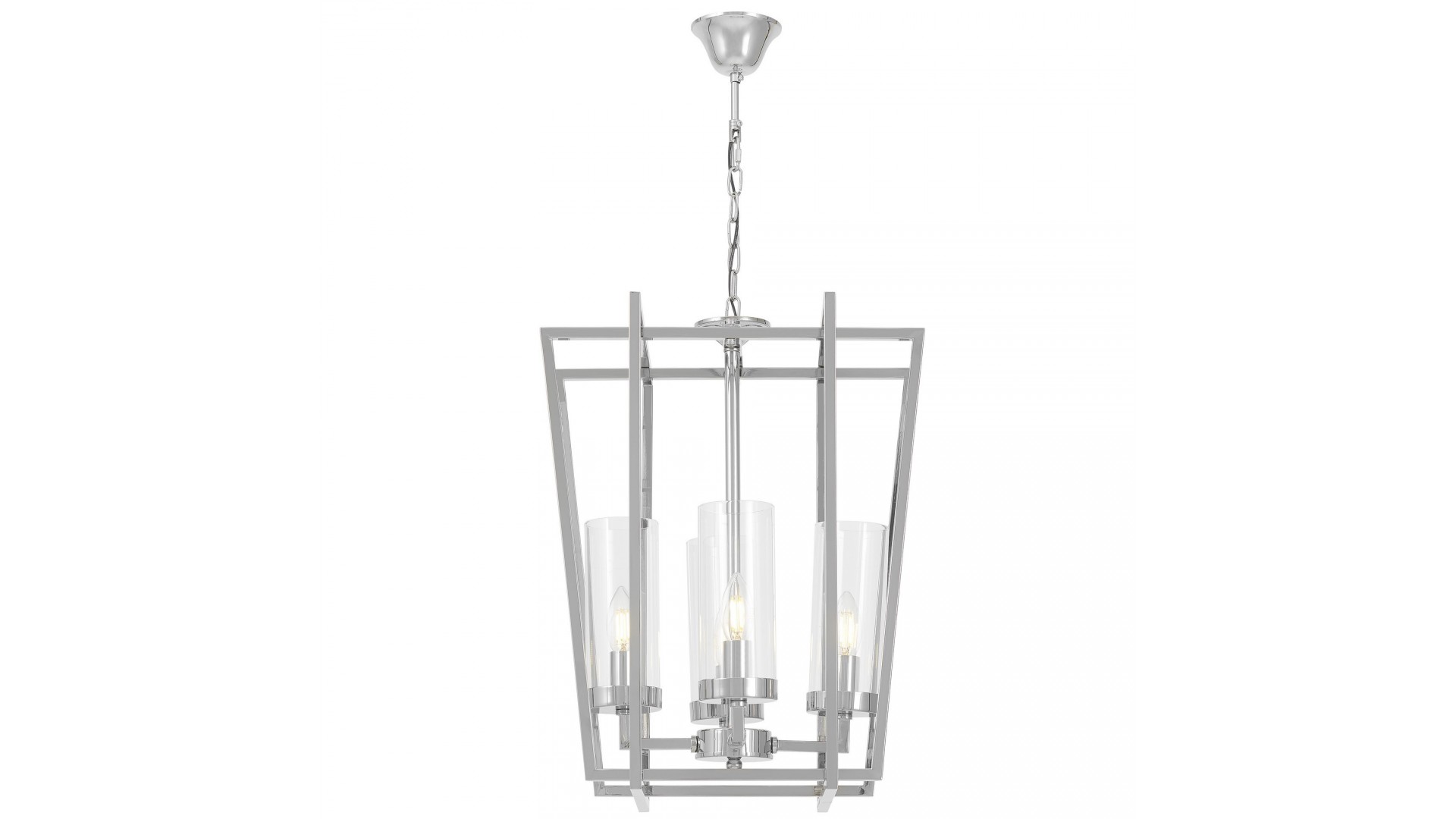 LAMPA WISZĄCA NOWOCZESNA CHROMOWANA ARES W4 LUMINA DECO