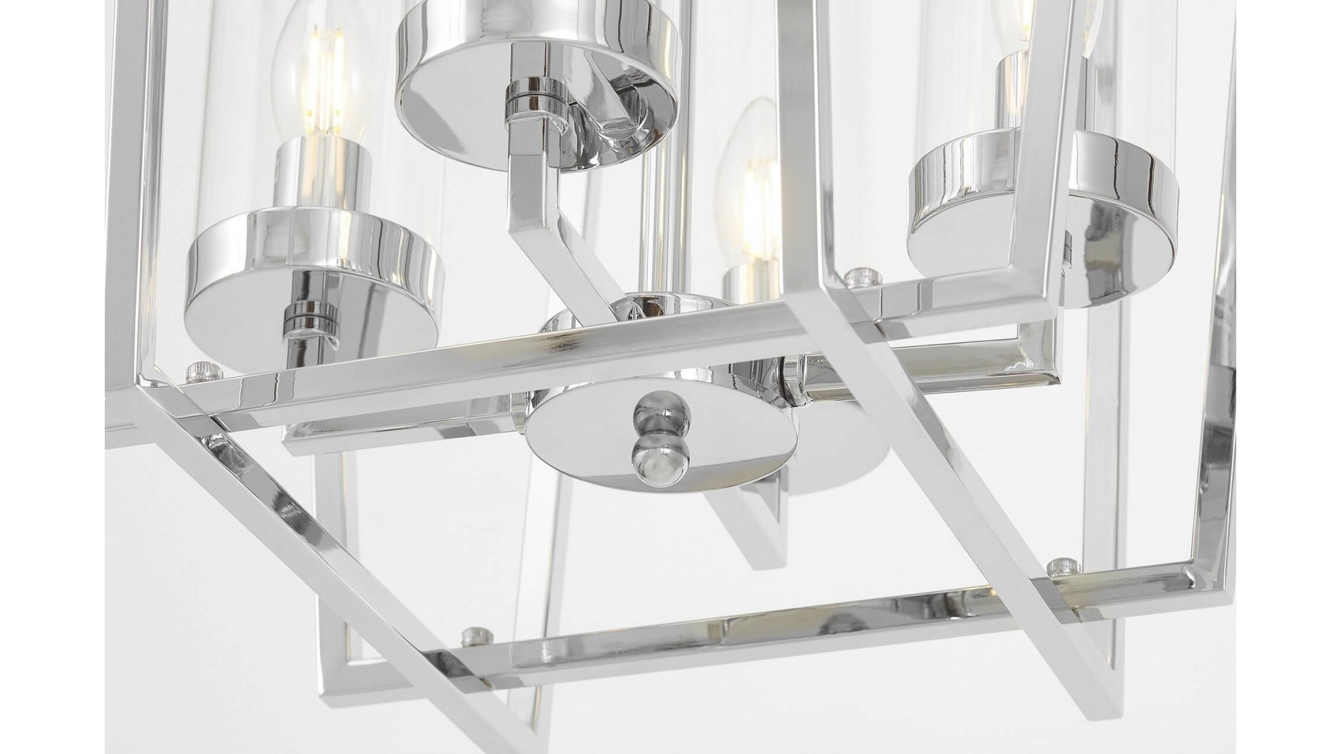 LAMPA WISZĄCA NOWOCZESNA CHROMOWANA ARES W4 LUMINA DECO