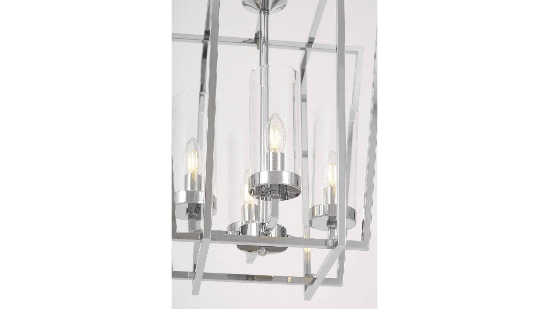 LAMPA WISZĄCA NOWOCZESNA CHROMOWANA ARES W4 LUMINA DECO