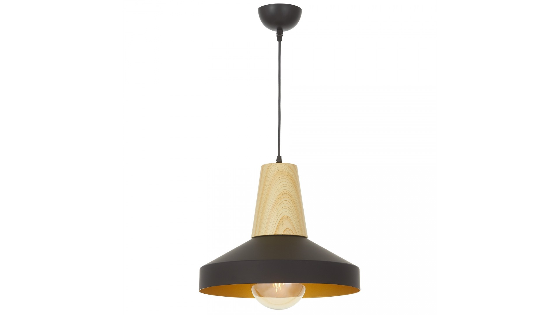 LAMPA WISZĄCA LOFT CZARNA ZOLI W1 LUMINA DECO